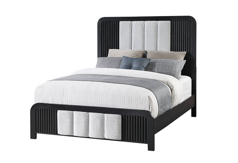 Beckett White/Black Bed