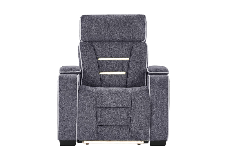 U1895 GREY P2 RECLINER WITH IS AND LED