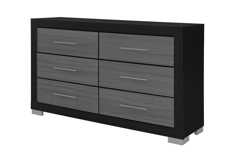 EMMA BLACK/GREY DRESSER