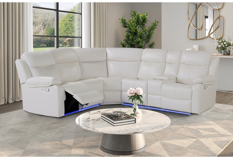 U6026 BLANCHE WHITE RIGHT ARM FACING SECTIONAL