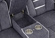U1895 Grey P2 Reclining Sofa/Console Reclining Loveseat/Recliner