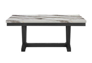 D1319 Blk/Wht Dining Table, 4 D1319 Lt Grey DC & D1319 Lt Grey Bn