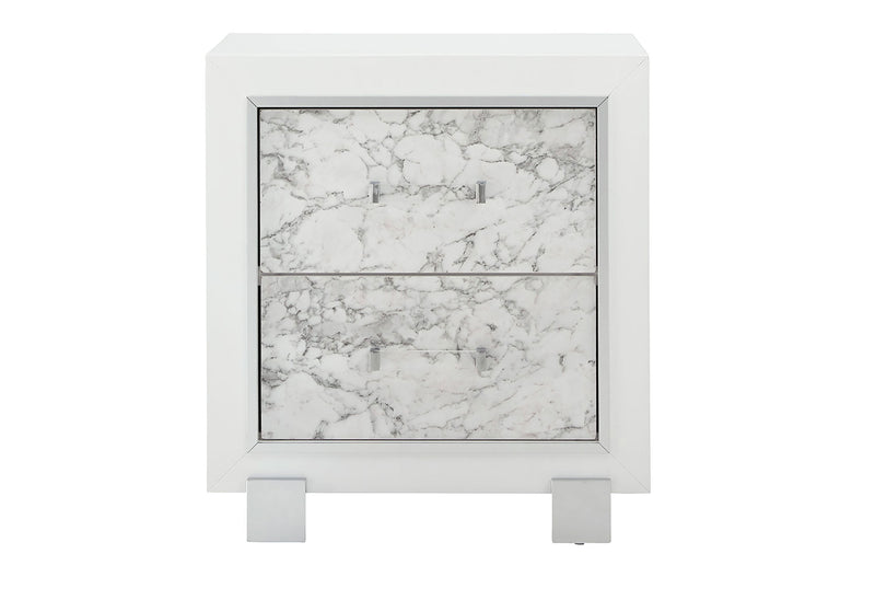 SANTORINI WHITE NIGHTSTAND