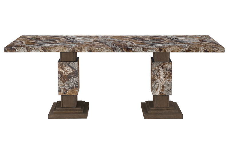 D12 BROWN DINING TABLE