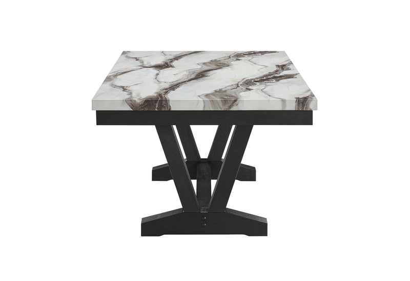 D1319 Black/White Dining Table