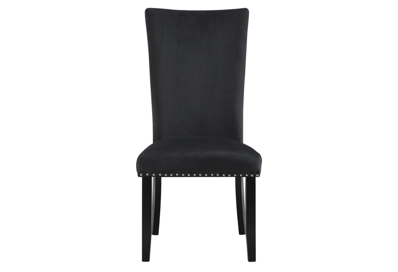 D02 DINING TABLE + 6 D03 BLACK DINING CHAIRS