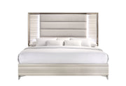 Zambrano White Bed with LED