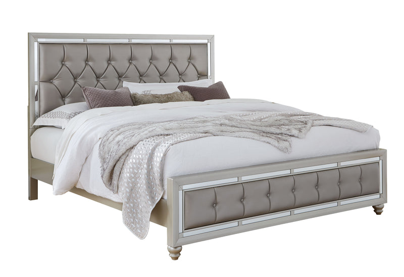 RILEY SILVER KING BED