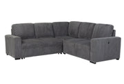 U2660 Grey Sofa Bed Sectional W/O Chaise and W/O Pullout