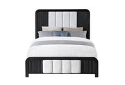 Beckett White/Black Bed