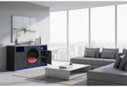 Nyla Grey 60" Entertainment Unit with Speakers and LED