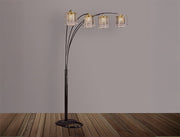RAIN DROP ARC LAMP 84 H BLACK image